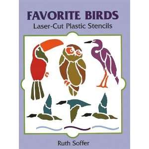  Favorite Birds Laser Cut Plastic Stencils (Dover Stencils 