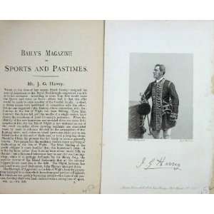   BailyS Magazine 1889 Portrait Mr John Harvey Huntsman: Home & Kitchen
