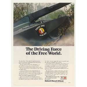   Diesel Allison Trans Force One Tank Print Ad (43052): Home & Kitchen