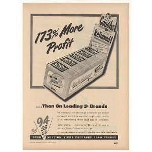  1948 Vicks Cough Drops Display Box Trade Print Ad