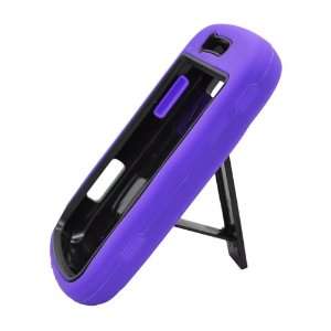  Purple Double Layer Kickstand Hard Case Snap On Cover For 