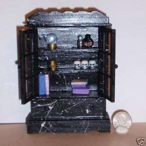   Miniature Halloween Witch Cabinet Filled 112 SHIPS FREE  