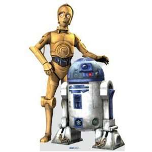  C3PO and R2D2 Life Size Cutout 70in Toys & Games