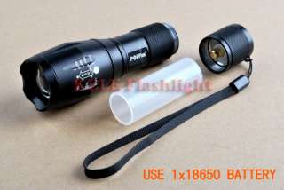 Zoom lamp CREE R5 290Lumens 3Mode 18650/AAA LED zoomable Flashlight 