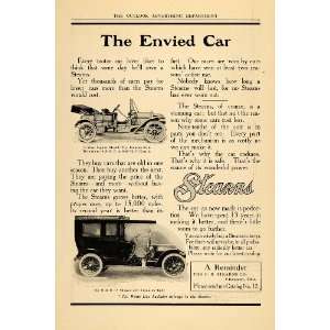  1909 Ad Stearns White Line Tonneau Chassis Motor Car 
