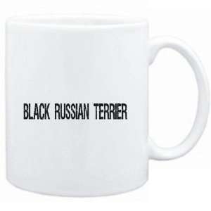 Mug White  Black Russian Terrier  SIMPLE / CRACKED / VINTAGE / OLD 