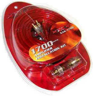 1700 WATT 8 GAUGE WIRE RED / BLACK WIRING AMP KIT  