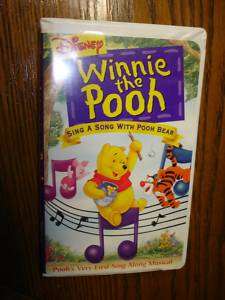 DISNEY WINNIE THE POOH VHS SING A SONG WITH POOH BEAR  