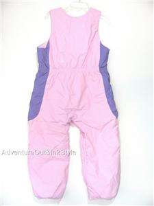 COLUMBIA Snowsuit Girls Winter Jacket Bibs TODDLER 4T Pink Retails $ 