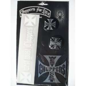  West Coast Choppers Sticker and Button Set Everything 