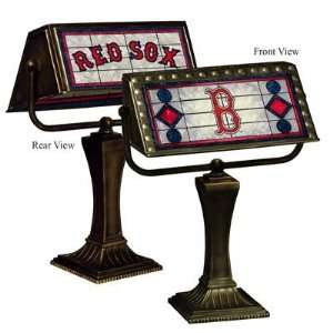 Boston Red Sox Memory Company Team Art Glass Bankers Lamp 
