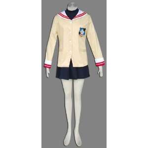 : Japanese Anime Clannad Cosplay Costume   Female High School Uniform 