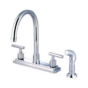 Elements of Design Tampa 8 Kitchen Sink Faucet with Plastic Sprayer 