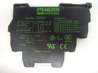 Murr Elektronik Art. No. 52000 24VDC Relay Module  