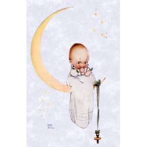  Moon And Baby Vintage Wall Art