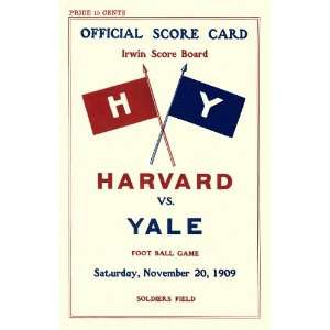  1909 Harvard Crimson vs. Yale Bulldogs 36 x 48 Canvas 