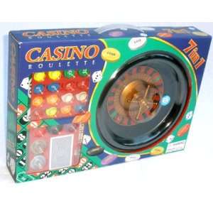  7 In 1 Combination Casino Gambling & Roulette Game Set 
