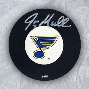  JOE MULLEN St Louis Blues SIGNED Hockey Puck: Sports 