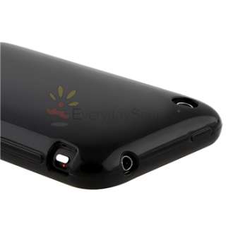 Black TPU Soft Gel Rubber Skin Case Cover for Apple iPhone 3 G 3GS USA 