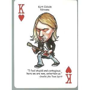  KURT COBAIN Nirvana   Oddball ROCK & ROLL Playing Card 