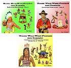 Books Wild West Composition Figures