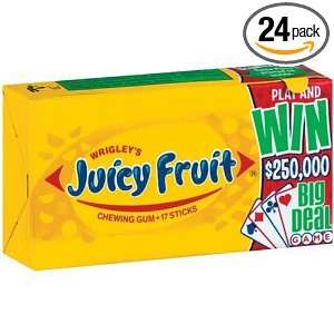 Juicy Fruit Gum, 17 Stick Plen T Paks: Grocery & Gourmet Food
