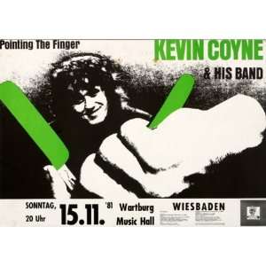  Kevin Coyne   Pointing the Finger 1981   CONCERT   POSTER 