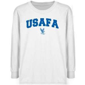  Air Force Falcons Youth White Logo Arch Long Sleeve T 
