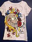 New Disney World Parks Floral PIRATES OF CARIBBEAN T Shirt Top Misses 