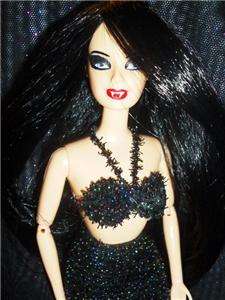 Gothic Mermaid ~ Wicked Gothic Sea Siren barbie doll ooak  