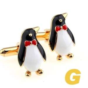 Wedding Cufflinks Lovely Fancy Penguin Gift Box 6907A  