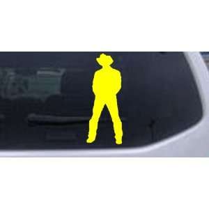   2in    Cowboy Western Car Window Wall Laptop Decal Sticker: Automotive