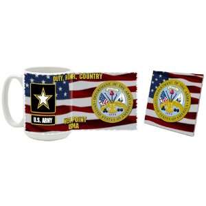  US Army West Point Duty Honor Country Coffee Mug/Coaster 