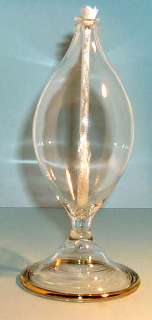 CANDLE light in GLASS Drop EGG shape ELEGANT PIERRE  