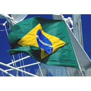  Brazil National Country Flag 3X5 Feet: Patio, Lawn 