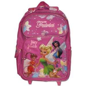  Disney Tinkerbell Large Rolling Backpack: Toys & Games