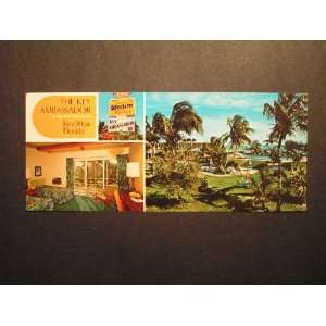 1975 Key Ambassador Hotel, Key West FL Long Postcard not 
