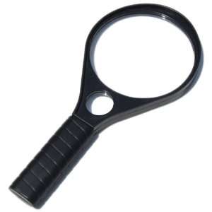  Easy Grip Magnifying Glass w/ Dual 5x/10x Lens Office 