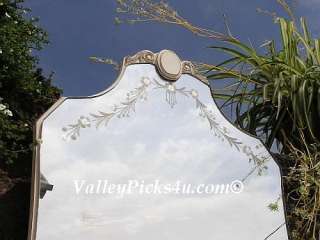 Shabby Cottage White CHIC VANITY Bedroom Dressing Table w MIRROR 