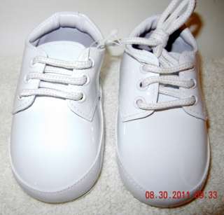   Darling White Patent Leather Shoes Size 4 White Laces Leather Sole
