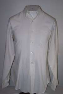 vtg 60s Penneys button collar dress shirt white 15.5 34  