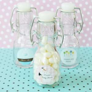    Elite Design Baby Shower Mini Glass Bottles 