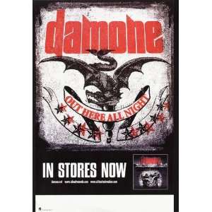  Damone Out Here All Night CD Promo Poster 2006
