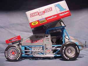 SAMMY SWINDELL 25TH WINGED SPRINT CAR CHANNELLOCK GMP WORLD OF OUTLAWS 