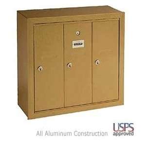   CLUSTER MAILBOX BRASS FINISH SURFACE MOUNTED USPS: Home Improvement