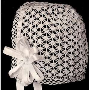 PATTERN to make   Antique Baby Cap Hat Bonnet in Spider Web Design 