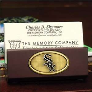  Chicago White Sox Wooden Business Card Holder: Sports 