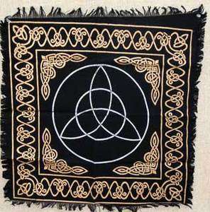 Triquetra Altar Cloth Celtic Wicca Ritual Pagan Druid  