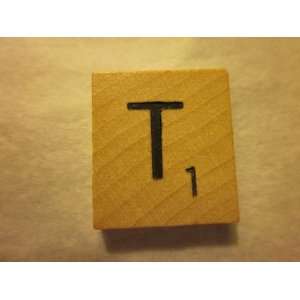 Scrabble Game Piece Letter T