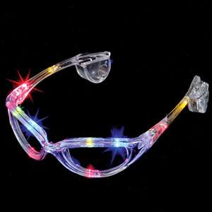 Multi Colored LED Light Up Flashing Rave Party Glasses  